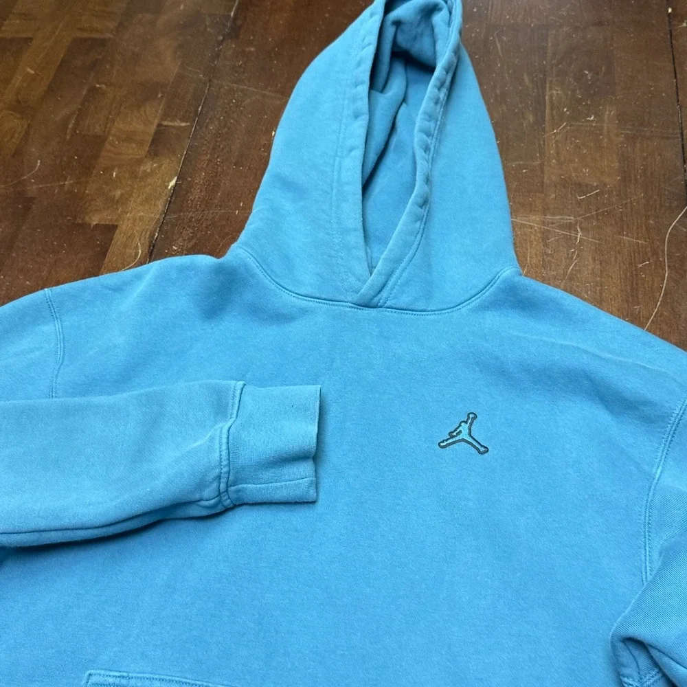 Air Jordan Hoodie Men's Medium Sky Blue Essentials Jumpman Pullover Jumpman